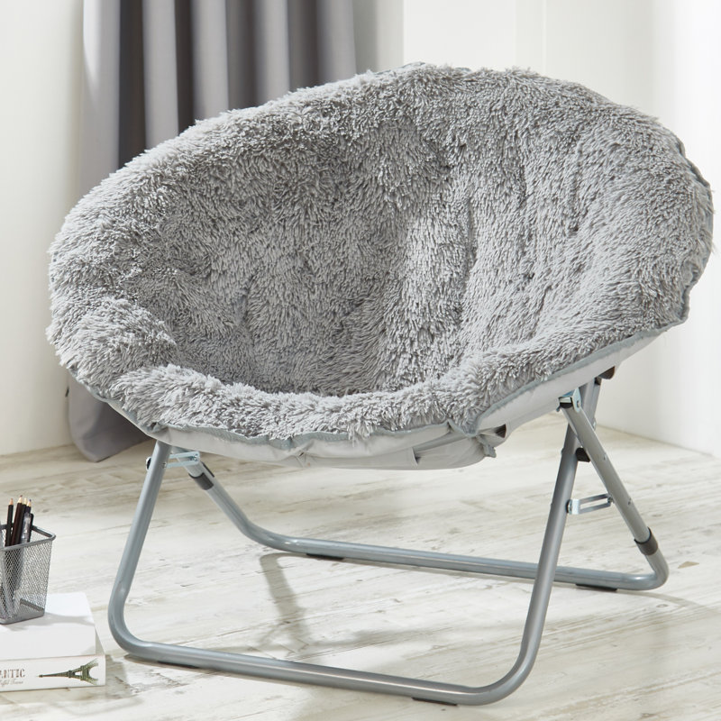 Wrought Studio Faux Fur Papasan Chair Wayfair